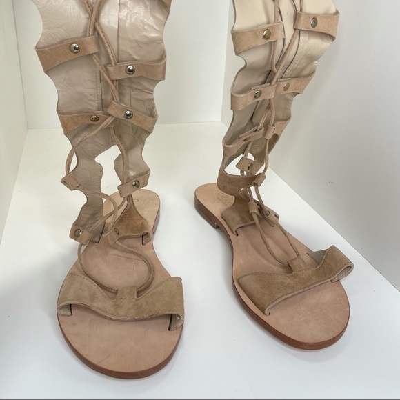 ❎SOLD Cornetti Gladiator Sandals Lace Up Leather Slides Italian Conca EU 37 - Picture 6 of 13